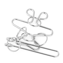 

Calabash-shaped IQ Test Metal Wire Puzzle Brain Teaser Game for Adults Kids Wire Diameter 2.5mm