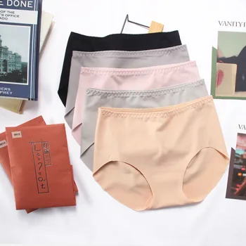 

New Women's Underwear Seamless Mid-waist Briefs Modal Stretch Summer Bielizna Damska Bragas Algodon Mujer Braguitas Lingerie