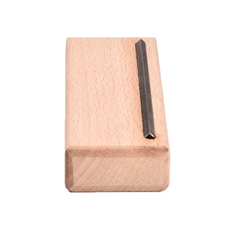 Гитарный лад концевой конический файл lutier Maple Wood Dual Edge 45 градусов гитарный лад Полировочный файл музыкальный инструмент для ремонта