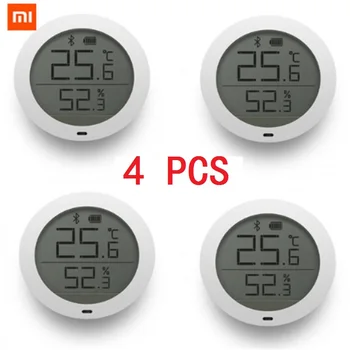 

4pcs Xiaomi LCD Screen Digital Thermometer Mijia Bluetooth Temperature Smart Humidity Sensor Moisture Meter Mi Home