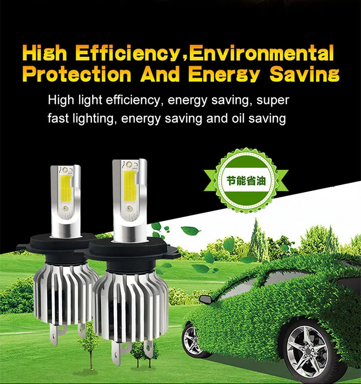 H4 светодиодные фары H7 H11 H1 H3 880 9005 HB3 9006 HB4 9012 фар лампада Авто Мини H7 Светодиодные Автомобильные фары лампы 12V 4500LM 30W 6000k