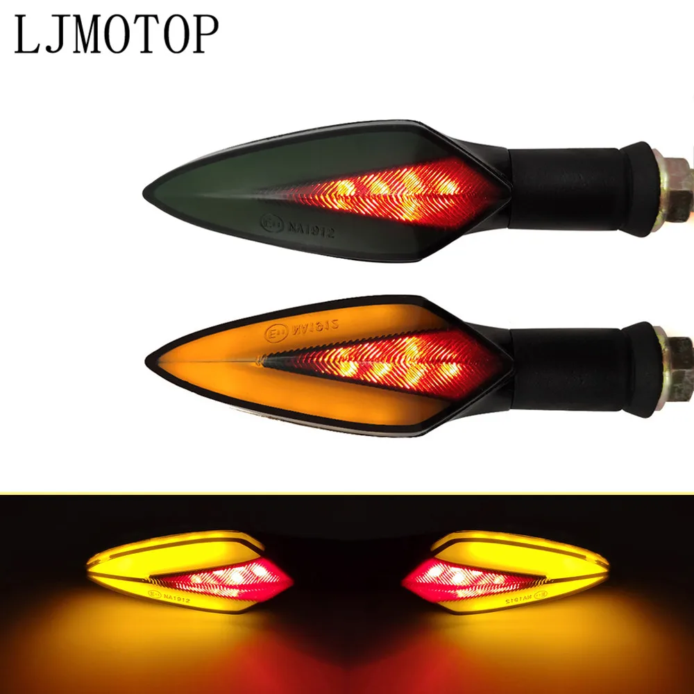 

Universal Motorcycle LED Turn Signals Light Indicator signal Light tail light For Kawasaki KLZ1000 Versys Z400 W800 Cafe KX65