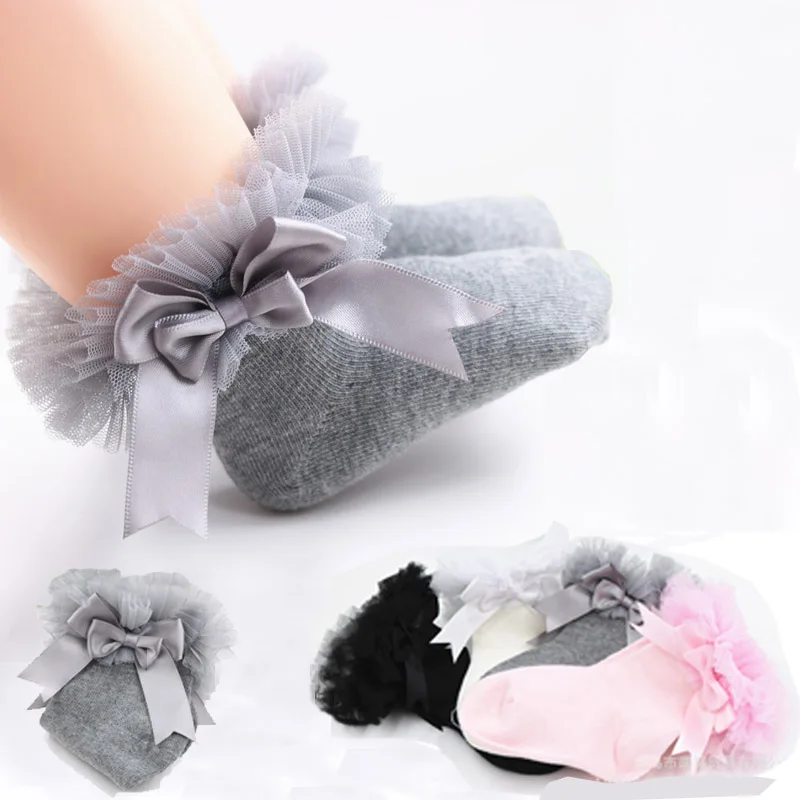 

SeckinDogan Cotton Kids Girl Socks Solid Colour Cute Bow Baby Girls Socks Casual Princess Children Socks Kids Socks Clothes