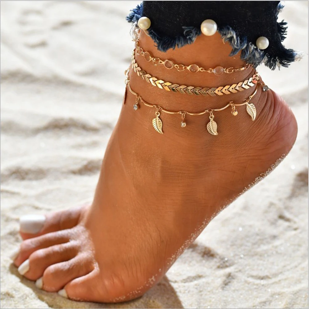 Bohemian Beads Ankle Bracelet for Women Leg Chain Round Tassel Anklet Vintage Foot Jewelry Accessories Bohemian Beads Ankle Bracelet for Women Leg Chain Round Tassel Anklet Vintage Foot Jewelry Accessories