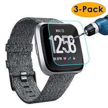 3 шт/2 шт/1 шт HD прозрачное закаленное стекло 9H 2.5D Премиум Защитная пленка для экрана для Fitbit умные часы Versa Band