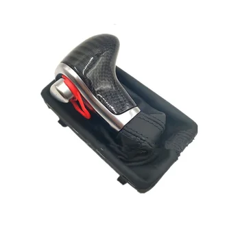 

OEM Carbon Fiber Stronic Gear Shift Knob Shift Lever Handball with Dust Cover for AUDI A4 A5 A6 Q3 Q5 Q7