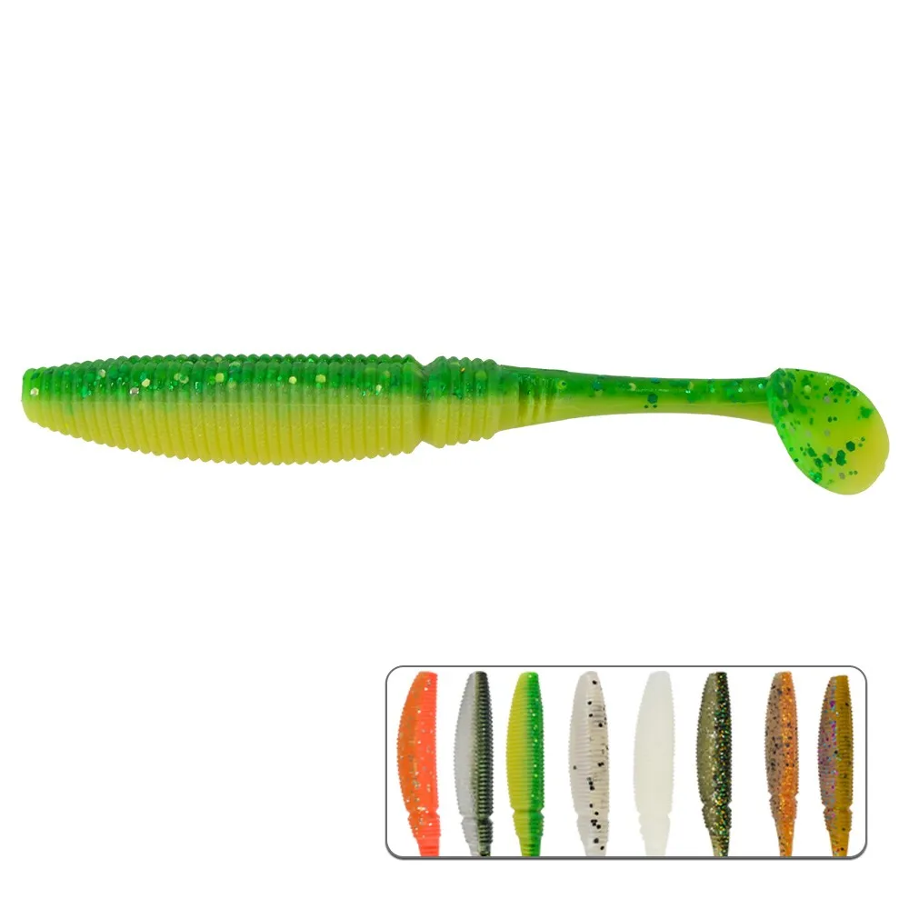 

1PC Fishing Soft Lure 8.5cm 4.2g Silicone Bait 9 Colors Shiner Shad Goods Wobblers Artificial Tackle