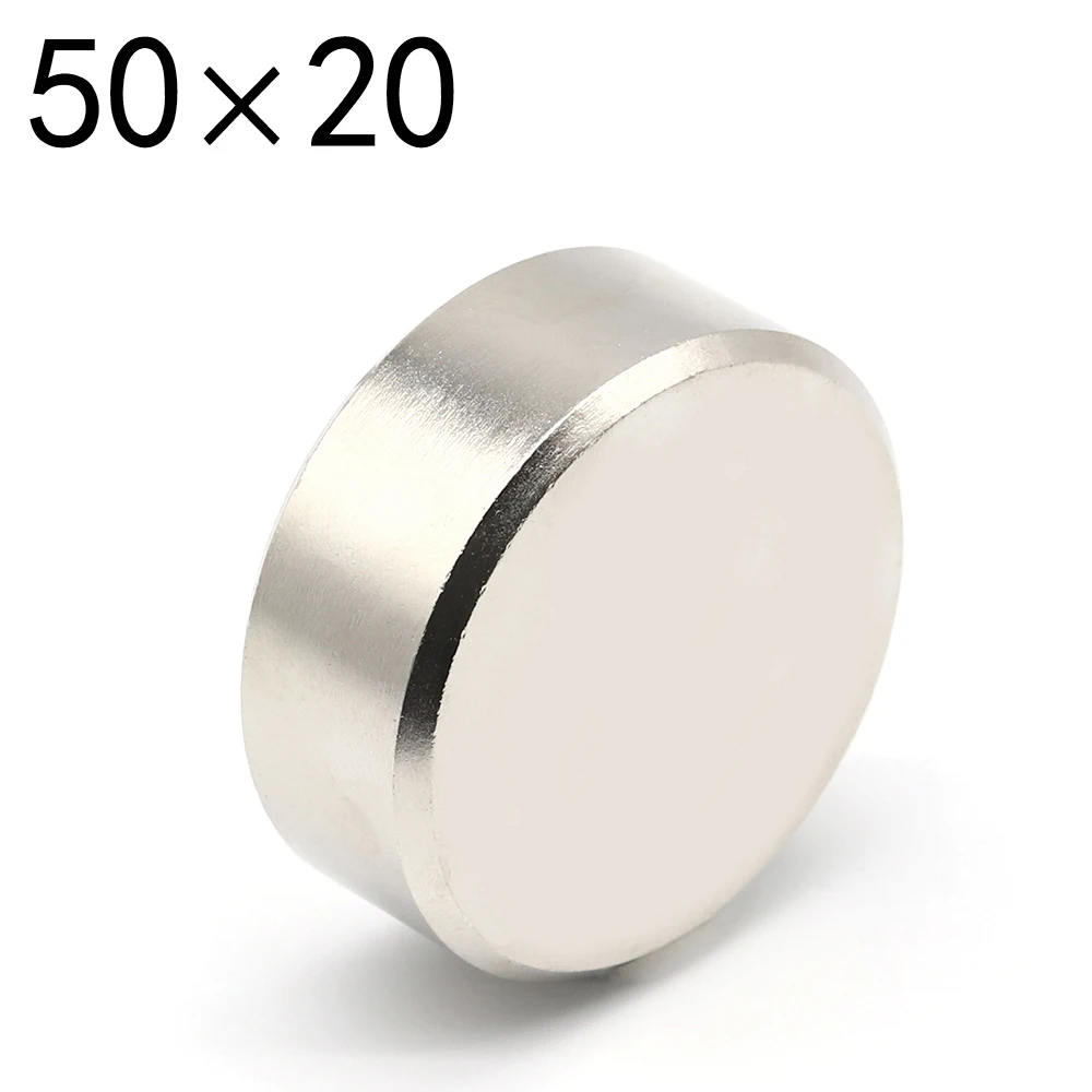 1 Pcs Magnet 40X20 50X20 50x30 mm N52 Round Strong Search Magnet Neodymium Magnet Rare Earth