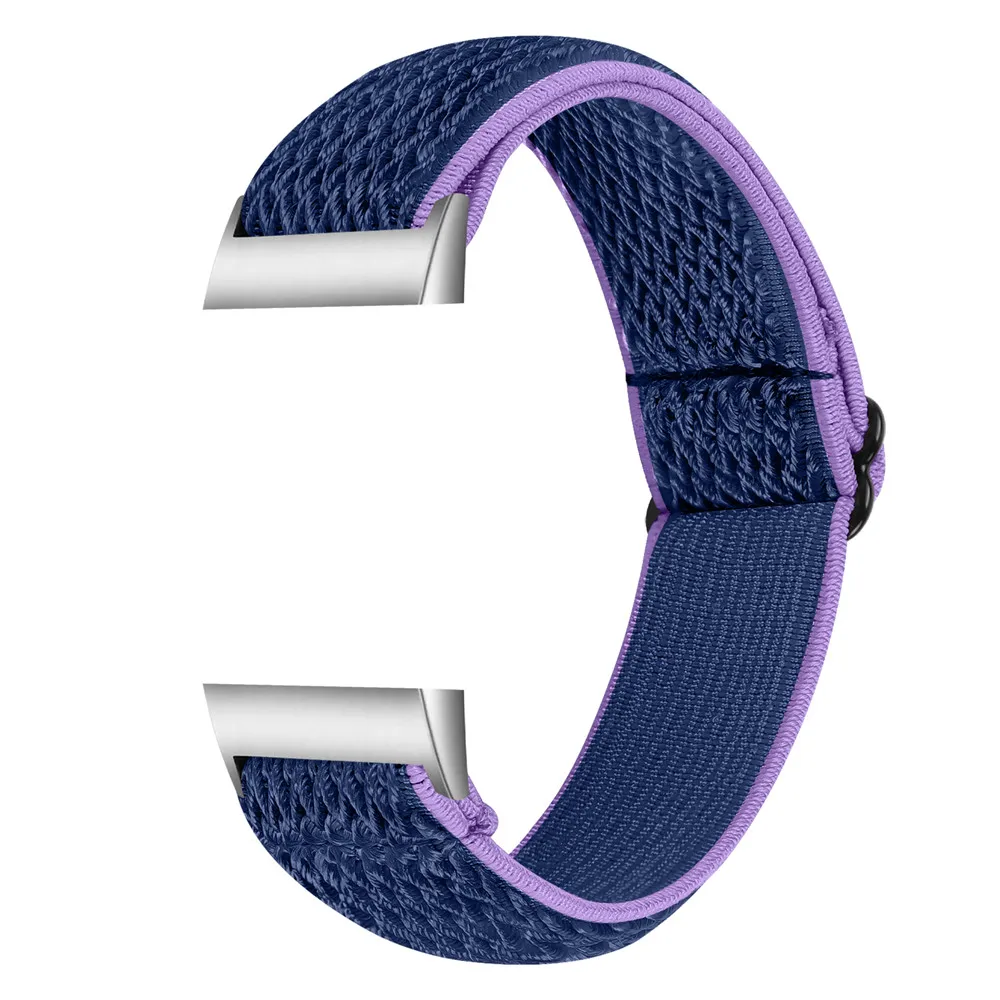 Essidi New Nylon Elastic Bracelet Band Loop For Fitbit Charge 5 4 3 2 Woven Sports Watch Wrist Strap For Fitbit Charge 3 4 se