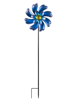 

Wind Spinner 45" Wind Sculptures for Patio Lawn and Garden Let You Feel Different Visual Effects and Relax Your Mood (Blue)