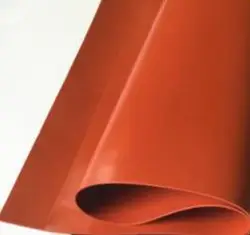 Heat - Resistant Red and Black Silicone Rubber Sheet - 250x250mm - 1mm (Rust red)