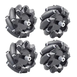 Rueda Omni Mecanum de 96mm de carga de 15KG con acoplamientos de 4/6mm para Arduino Raspberry Pi, piezas de juguete de vástago DIY