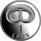Food Pretzel Latvian 2005 1 lat commemorative coin Real Original Coin UNC coins | Дом и сад