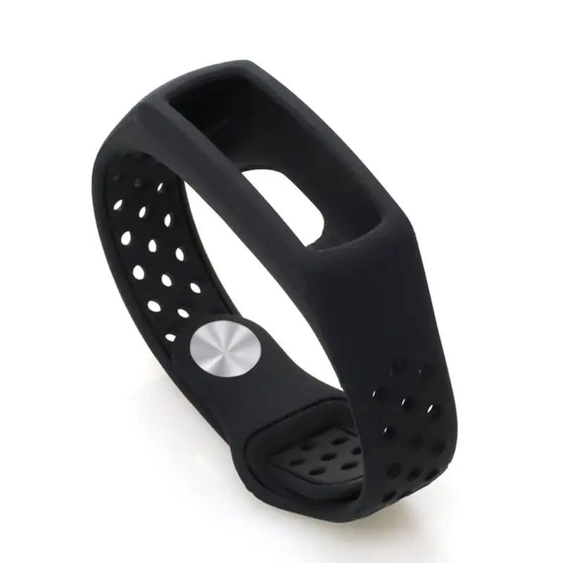 Черный Силиконовый спортивный ремешок для часов для huawei Honor Band 4 стандартная версия Смарт-часов - Цвет: Черный