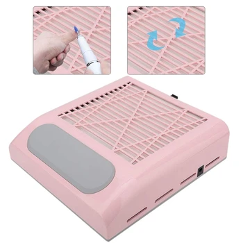 

80W Nail Dust Collector, Collector Strong Suction Art Vacuum Cleaner Manicure Tool 100-240V EU Plug