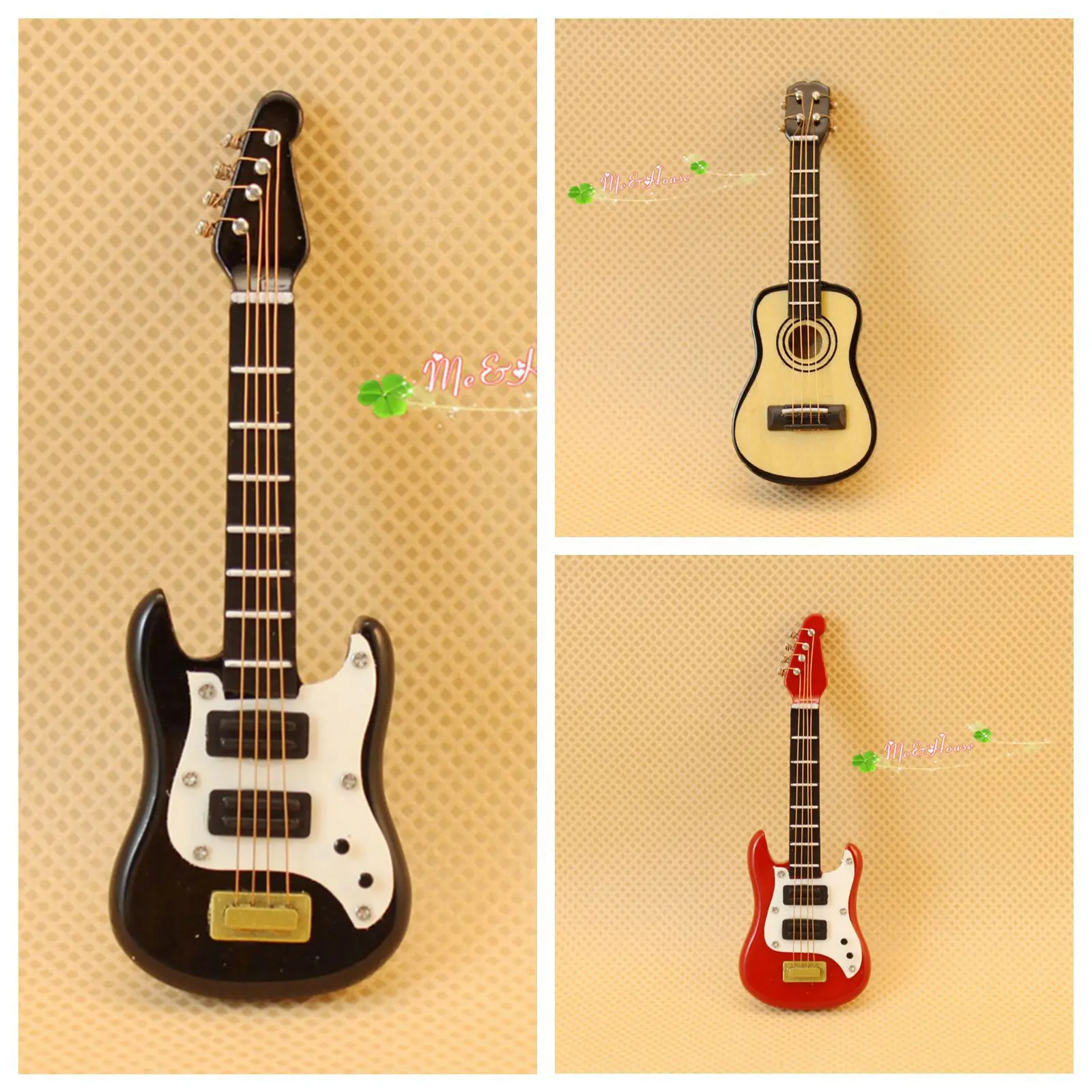 OB11 Кукольный дом Kerr 12 очков кукольный домик модельные инструменты бас-укулеле гитара Мульти