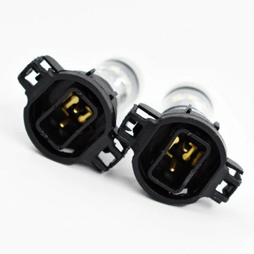 2 шт./компл. 5202 H16 PS24w 100W 6000k супер белый светодиодный Противотуманные фары DRL светильник лампочка 2500LM