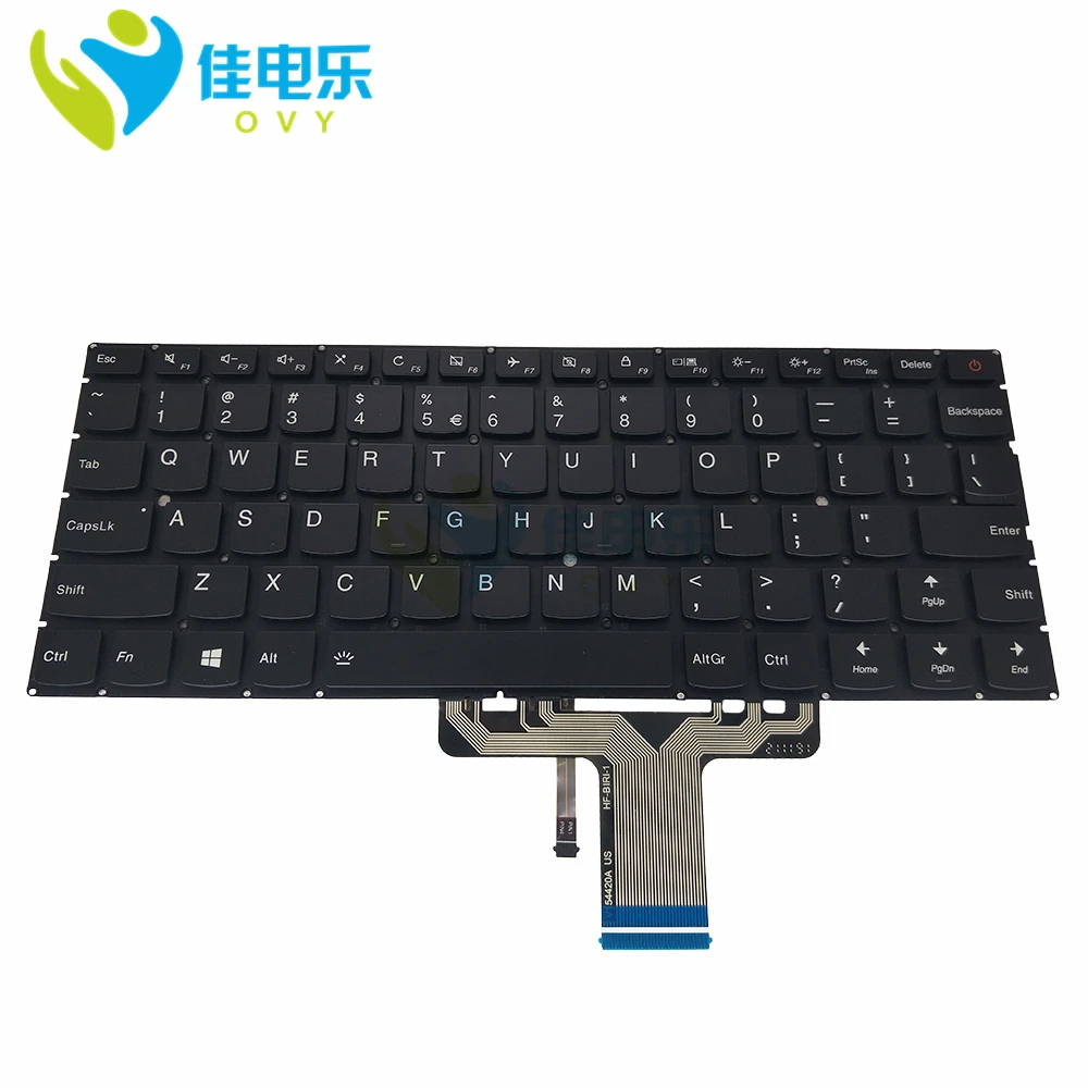 OVY US laptop keyboard for LENOVO 710s 710s-13ikb 710S-13ISK Plus-13ISK Plus-13IKB air 13 pro backlit V-154420BK1-BE SN20K82411 |