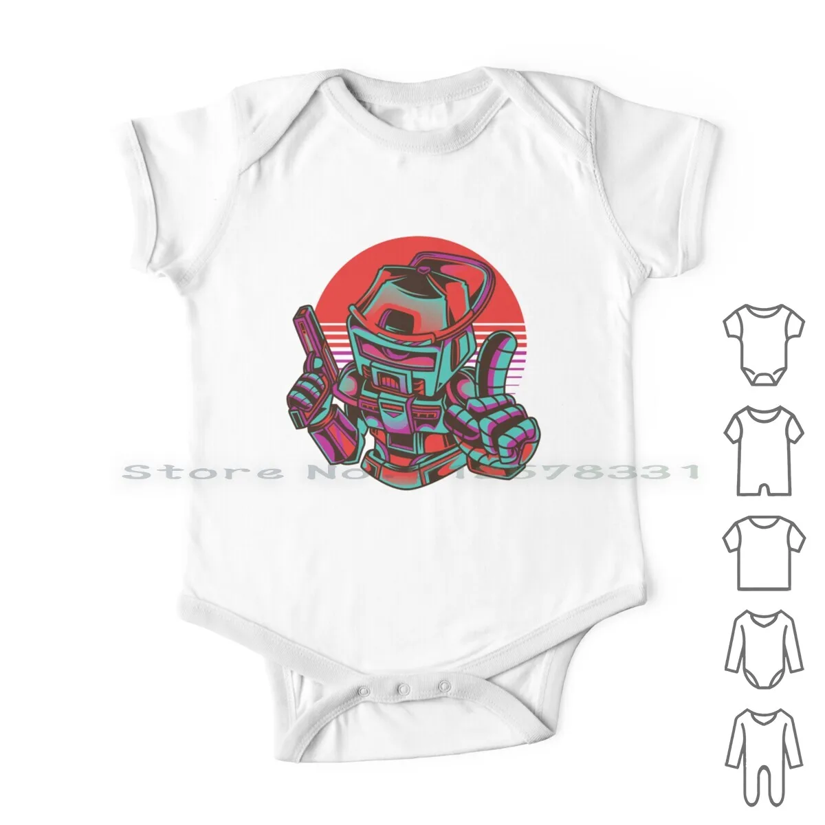 

Funky Robot Newborn Baby Clothes Rompers Cotton Jumpsuits Funky Robot Hip Freak Peace Gangster Gangsta Shirzandmore