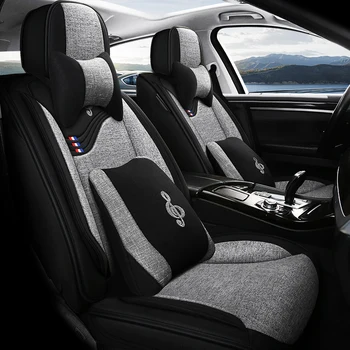 

Full Coverage flax fiber car seat cover auto seats covers for honda accord 7 8 9 city civic 4d cr-v crv spirior stream