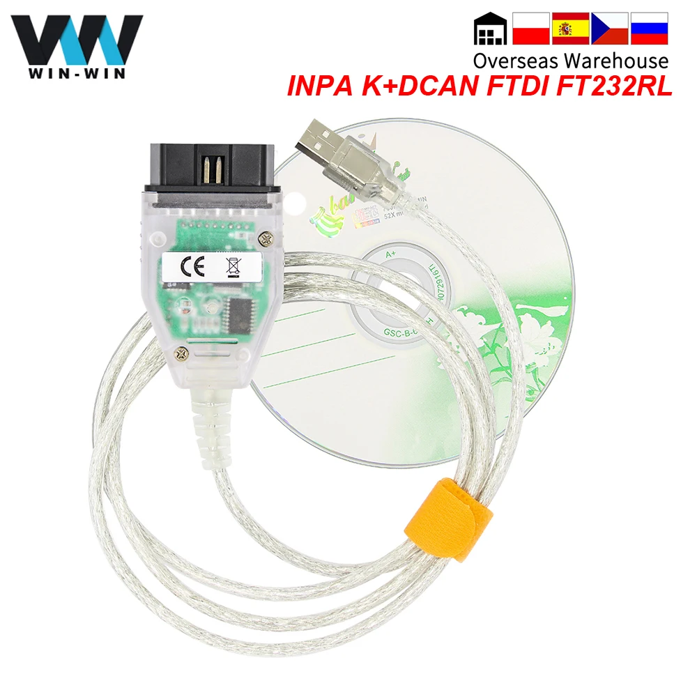 Для BMW INPA K DCAN FTDI FT232RL для OBD 2 OBD2 автомобильный диагностический инструмент сканер