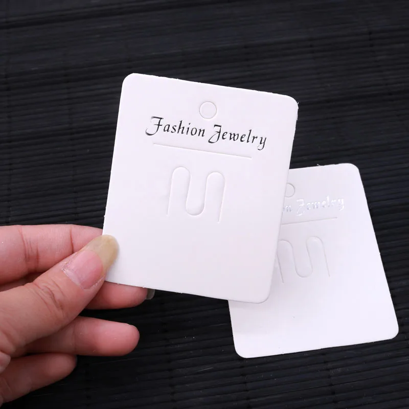 

Fashion 100pcs/lot 7.3*6cm Clip Jewelry Display Card Buckle Brooch Pins Paper Packaging Tags Cards Holder Logo Customized