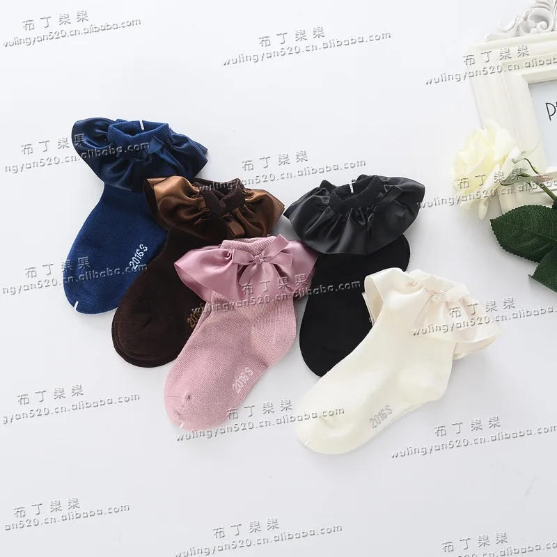 Детские кружевные носки для девочек; сезон весна-осень; стиль носки для девочек большой кружевные носки для принцессы, детские кружевные носки для хождения по Sub цена! Корейская-принцессы Анны