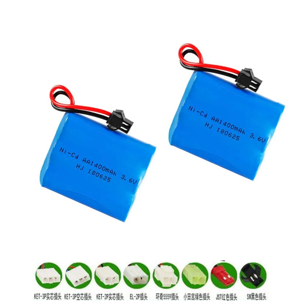 1400mah 3.6v Rechargeable Battery For Rc toys Car Tanks Trains Robot Boat Gun NiCD AA 700mAh 1 to 10pcs | Электроника