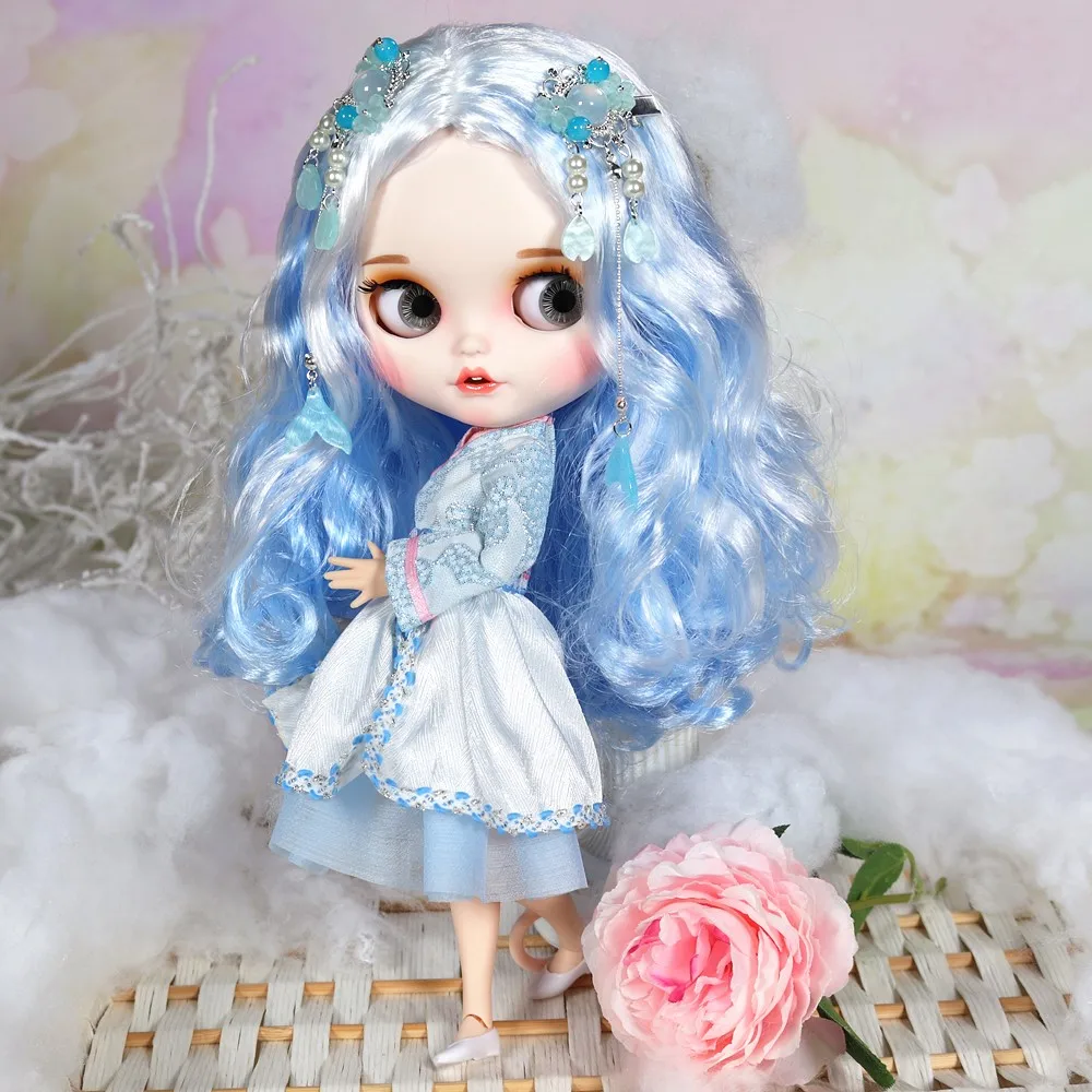 ICY Blyth кукла с нарядами Smilling ртом резные губы матовое лицо сустава тела 1/6 bjd, licca, pullip