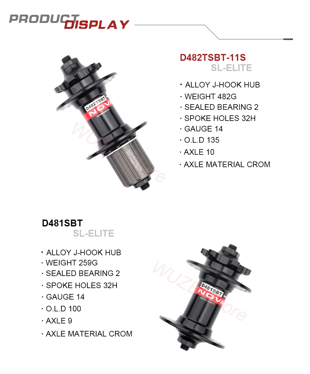 Novatec D041SB D042SB Hub MTB Fahrrad Disc Karte Bremse Hub 28/32/36 Löcher Rot Schwarz 8/9/10/11 geschwindigkeit Berg lager Naben – Detail 18