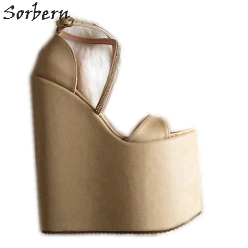 nude wedge shoes