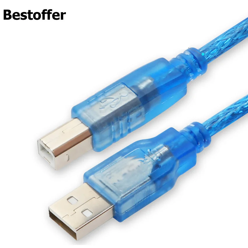 USB-кабель для принтера и сканера Тип A-B штекер высокоскоростной шнур передачи