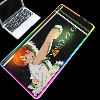 

Mairuige RGB Mouse Pad Cold Light LED Color Change USB Charging Lantern Edge Computer Keyboard Keyboard Mat Anime WORKING
