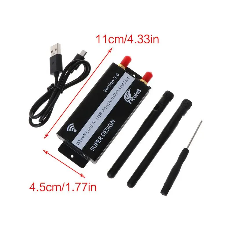 Адаптер PCI-E Mini PCI-Express для USB со слотом для sim-карты для модуля WWAN/LTE 37MC