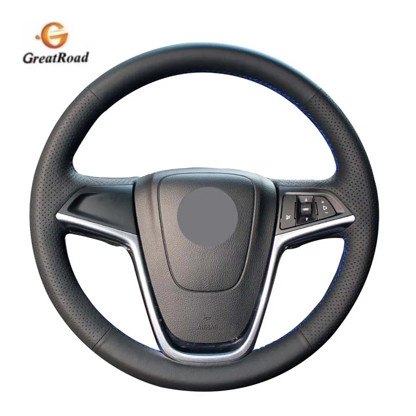 Черный чехол рулевого колеса автомобиля из искусственной кожи для Buick Excelle XT GT Encore