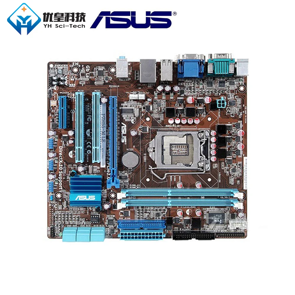 Asus P7H55 M LE Intel H55 оригинальная материнская плата с разъемом LGA 1156 Core i7/i5/i3/Pentium DDR3 8G
