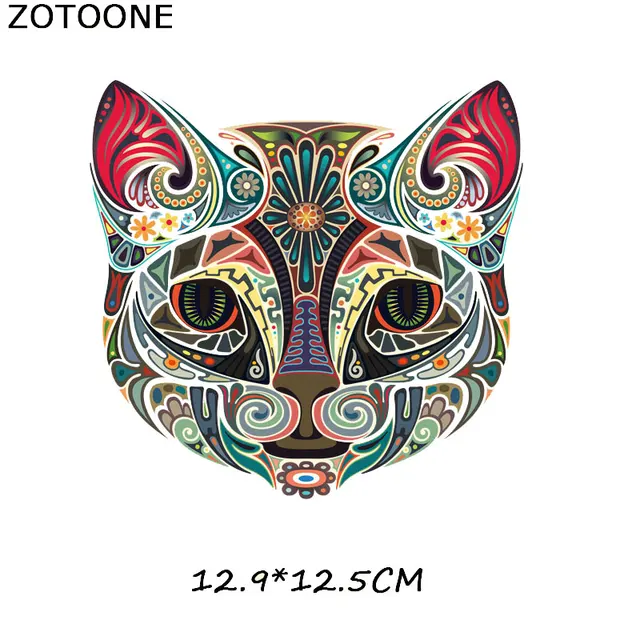 ZOTOONE Cartoon animal patch paste heat transfer vinyl owl elephant butterfly costume DIY micro chapter hot press patch sticker 388