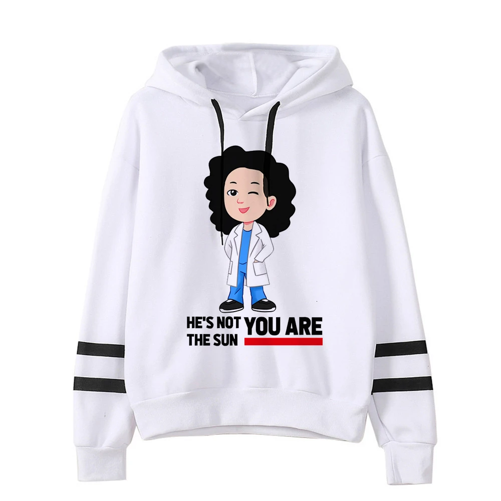 14 Укороченный топ, толстовка Greys Anatomy, Женская толстовка, пуловер с длинным рукавом, весна-осень, женские толстовки, Harajuku, 90 s, джемпер, одежда - Цвет: 14