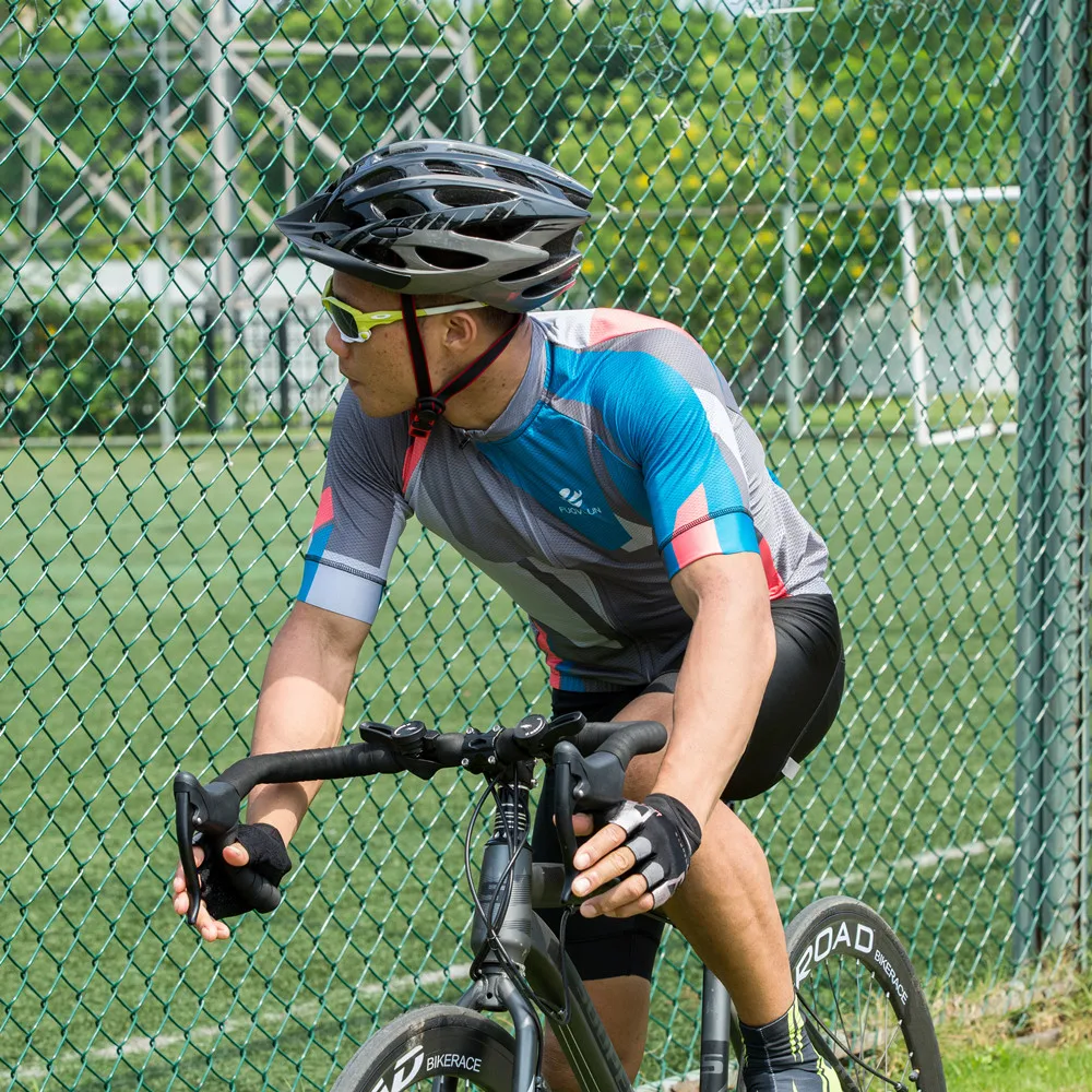 FUQVLUN Summer Cycling Jersey Breathale Mountain Bike Clothing Quick-Dry Racing MTB Bicycle Clothes Uniform Cycling Clothing