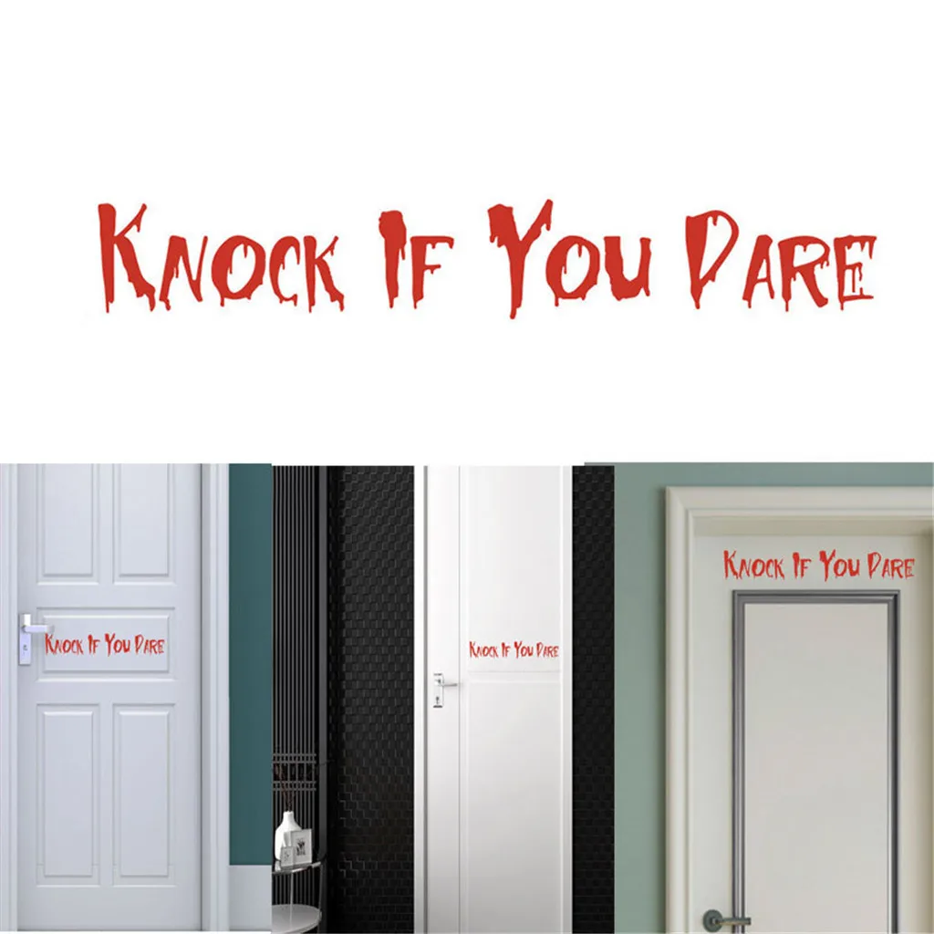 Аксессуары для Хэллоуина страшная кровь наклейки на стену в форме букв оконная