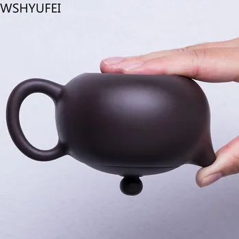 

Yixing teapot purple clay xishi tea pot handmade Tea set filter kettle Tie Guanyin teaware Customized gifts Authentic 210ml