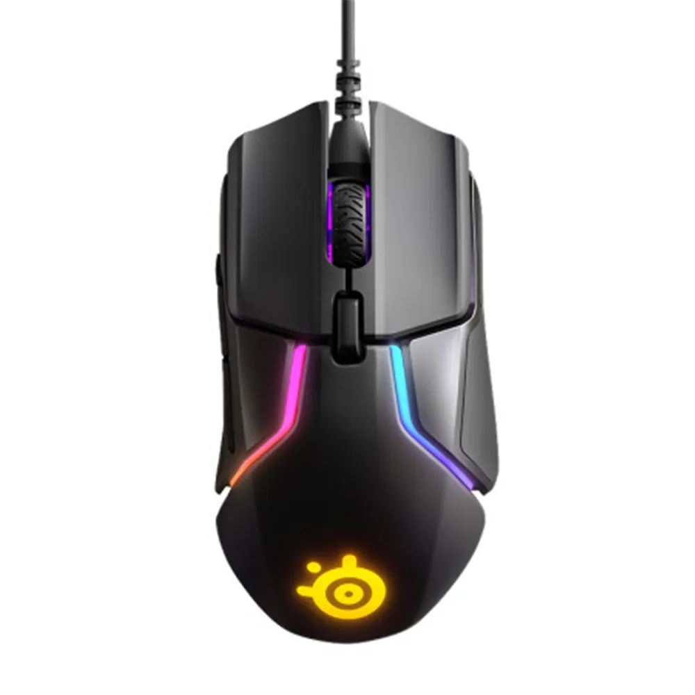 Steelseries Rival 600 игровая мышь TrueMove3+ двойной оптический сенсор RGB взвешиваемая профессиональная FPS мышь - Цвет: Without Retail Box