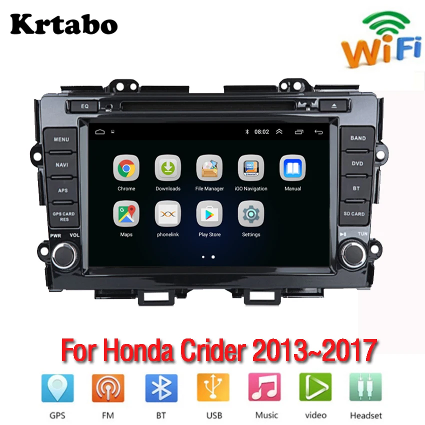 2G RAM 32G ROM Автомобильный Радио Android мультимедийный плеер для Honda Crider 2013~ автомобильный сенсорный экран gps навигация поддержка Carplay стерео аудио - Цвет: 2G RAM 32G ROM