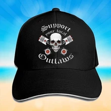 Бейсбольная кепка с принтом support Outlaws, модная Кепка унисекс для гольфа, Спортивная Кепка для улицы, модный головной убор