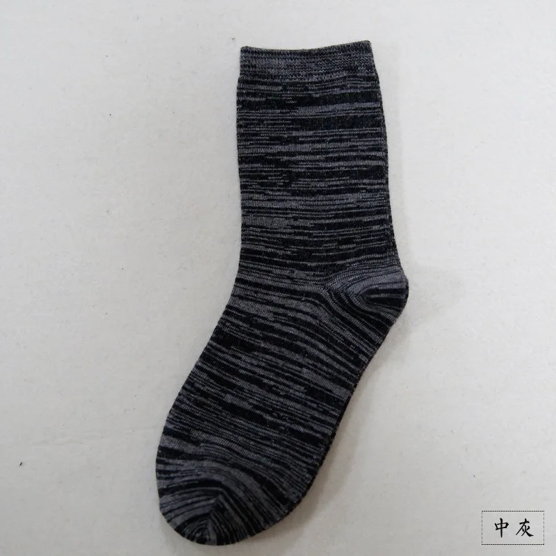 Новинка, мужские толстые носки, цветные хлопковые носки, Осенние Зимние мужские короткие носки, носки без пятки, индивидуальные национальные носки - Цвет: 1 pair 608-5