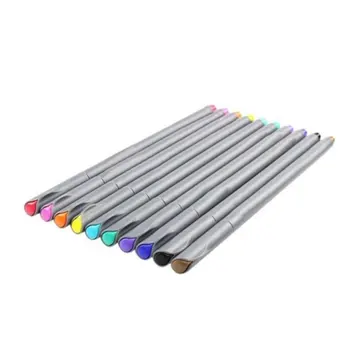 

10Pcs 0.38mm Fine Line Pen Watercolor Drawing Gel Pen Painting Tool Set Office School Art Supplies Pencil Drop Shipping