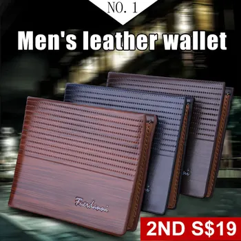 

Men's 2020 Simple Soft Wallet Horizontal Large Capacity Multifunctional Wallet Business Casual Short Wallet Coin Purse Card Case