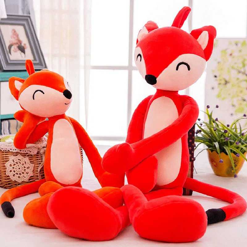 

Big simulation fox toys Stuffed Toys fox Pillow wedding gift plush toy soft Children's doll Wall mountable birthday present