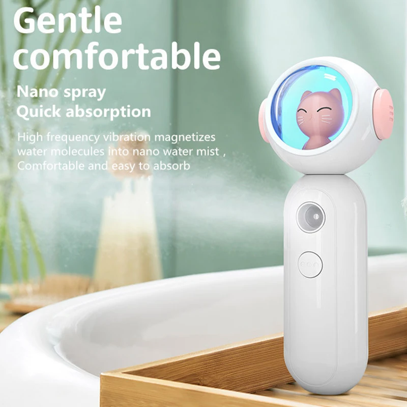 

Facial Sprayer Rechargeable USB Nano Atomizer Facial Face Steamer Humidifier Moisturizing Anti-wrinkle Female Beauty Instrument