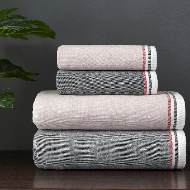 

Gaoyang County 100% Cotton Bath Towel England Style Plain Color 70*140 Water-Absorbing Hotel Bath Towel Customizable Logo